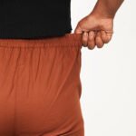 Brown color cotton pant for women3