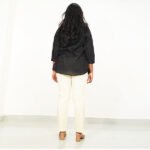 Cream color cotton pant for women4