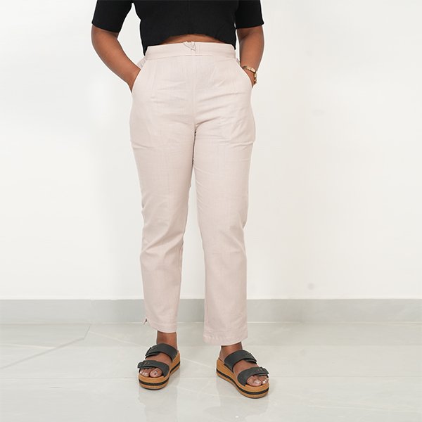 Light Beige color pant for women1