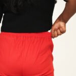 Red Color Cotton Pant for Women - Image 4