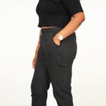black cotton pant for women1